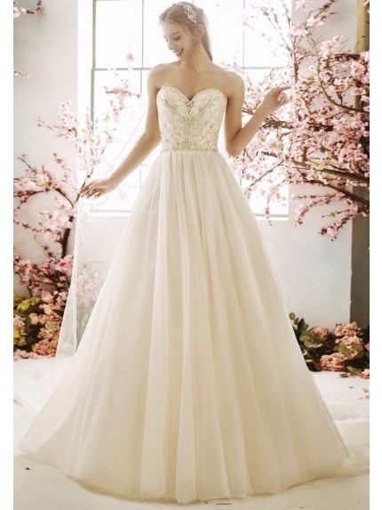 Embellished Tulle Wedding Dress