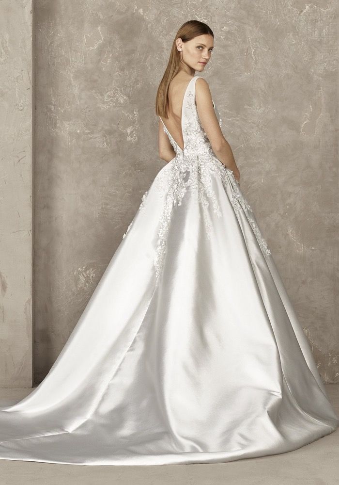 pronovias mikado silk dress Day