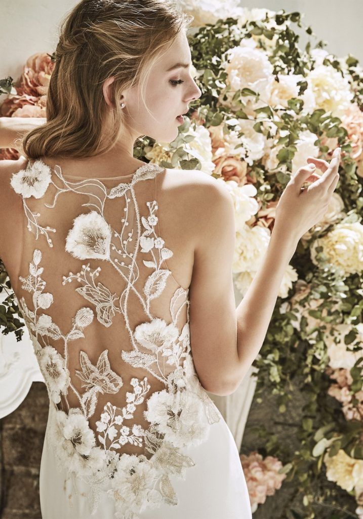 La Sposa Narcissus Sheer Back Crepe Wedding Dress HK | LMR Weddings