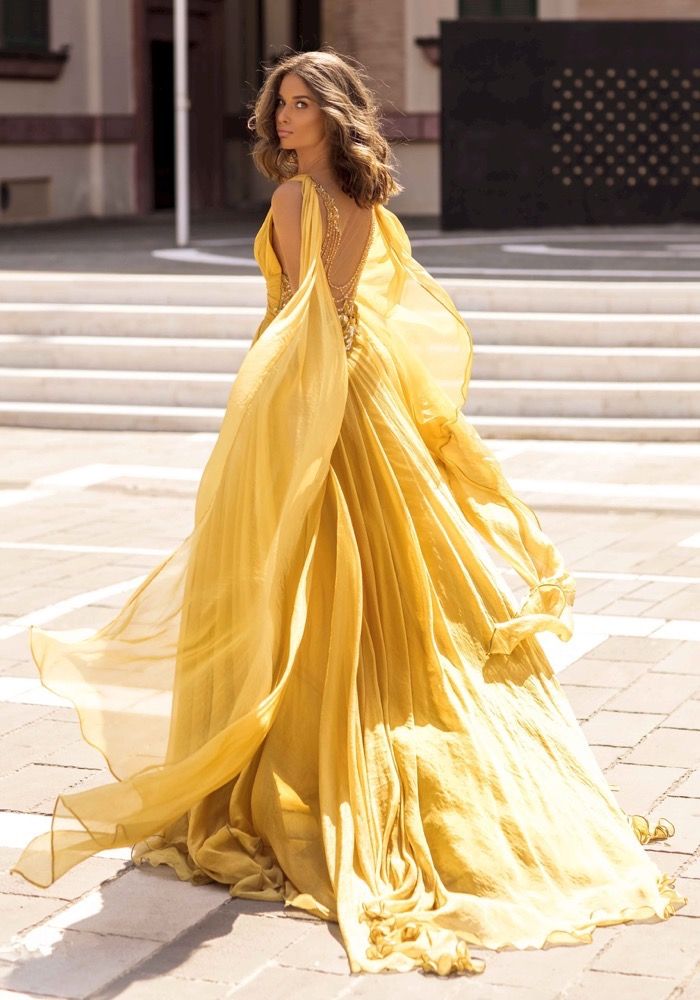orange sparkly dress Orange Rhinestone Jersey Long Feather Prom Dress main image 0